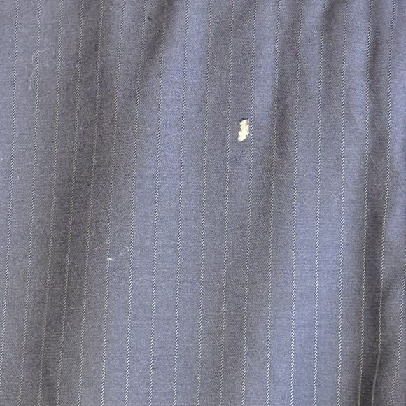 Vintage Gianni Versace Navy Pin Stripe  Wool Blazer Jacket Made in Italy Sz 44 - Picture 8 of 12